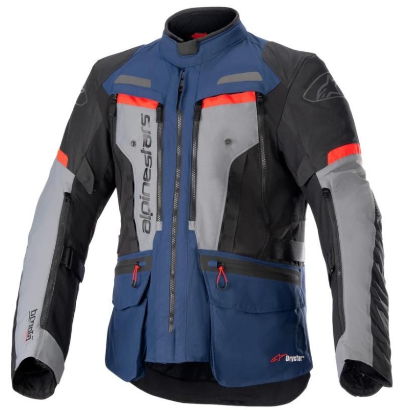 Giacca moto in tessuto Alpinestrs BOGOTA' PRO DRYSTAR Nero Grigio Rosso
