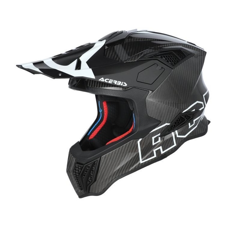 Casco Cross Acerbis Airstrike-C Carbonio Nero Bianco