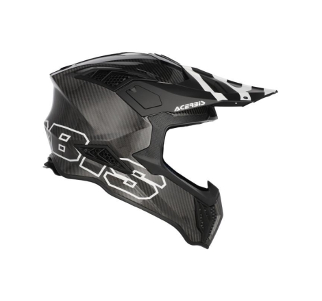 Casco Cross Acerbis Airstrike-C Carbonio Nero Bianco