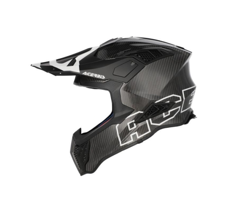 Casco Cross Acerbis Airstrike-C Carbonio Nero Bianco
