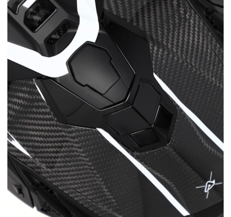 Casco Cross Acerbis Airstrike-C Carbonio Nero Bianco