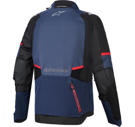 Giacca moto in tessuto Alpinestrs Andes V4 Drystar Blu Nero