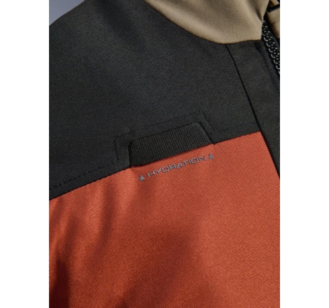 Giacca moto in tessuto Alpinestrs Andes V4 Drystar Noce Ruggine Nero