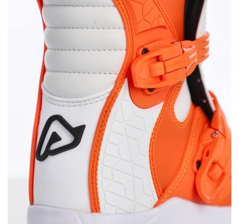 Stivali Cross-Enduro Acerbis X-TEAM JR Bambino Arancio Bianco