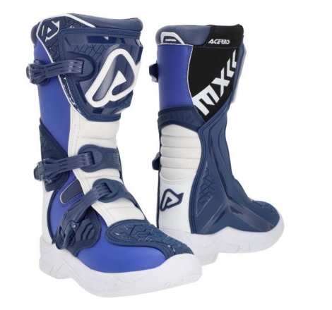Stivali Cross-Enduro Acerbis X-TEAM JR Bambino Blu Bianco