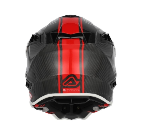 Casco Cross Acerbis Airstrike-C Carbonio Bianco Rosso
