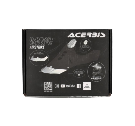 Casco Cross Acerbis Airstrike-C Carbonio Bianco Rosso