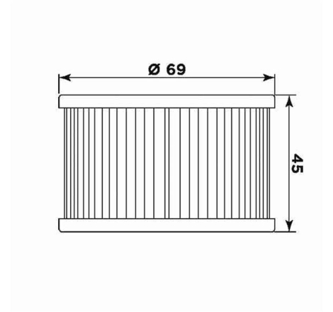 Filtro Olio Meiwa H1005 per Honda RIF.HIFLO HF111