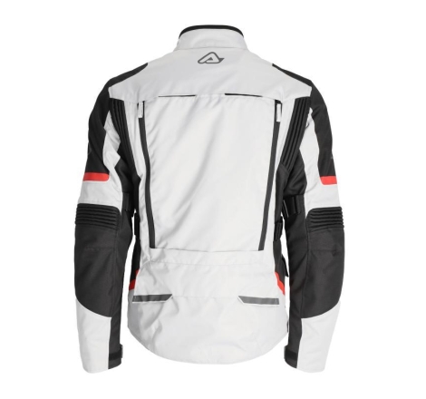 Giacca moto Acerbis CE X-X-ROVER Triplo Strato Grigio Rosso
