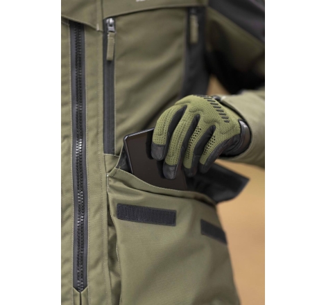 Giacca moto Acerbis CE X-X-ROVER Triplo Strato Verde Arancio