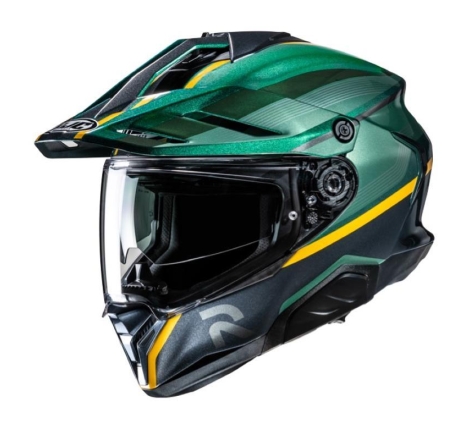 Casco Enduro Stradale Hjc RPHA 60 Arbre Verde Giallo