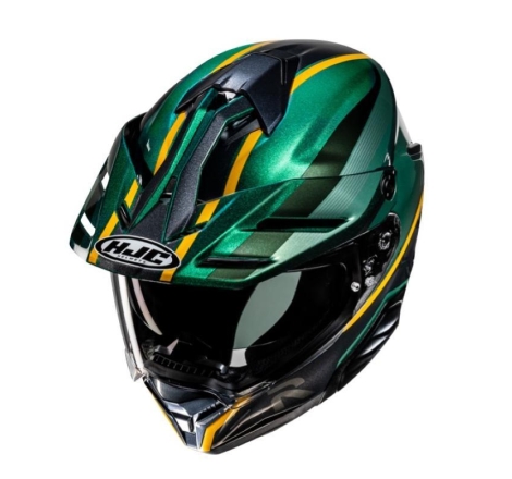 Casco Enduro Stradale Hjc RPHA 60 Arbre Verde Giallo