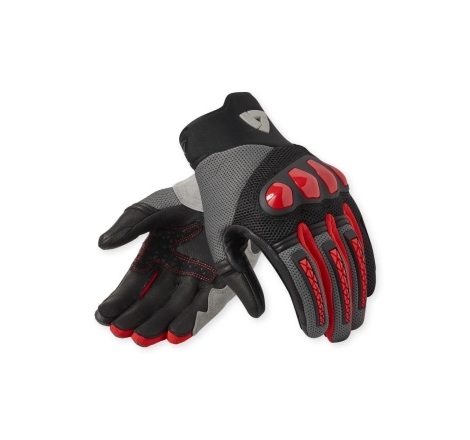 Guanti Moto Tessuto Rev'it Speedart Air Grigio Rosso