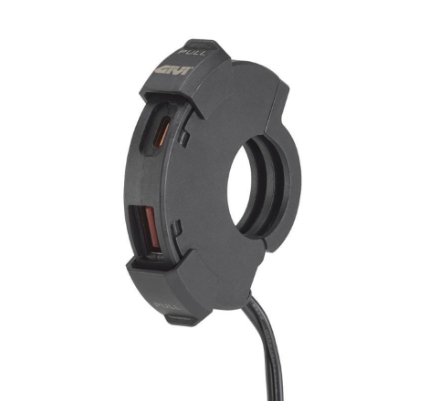 Presa elettrica Givi USB e USB-C da manubrio diametro compreso tra 22 e 25,4mm