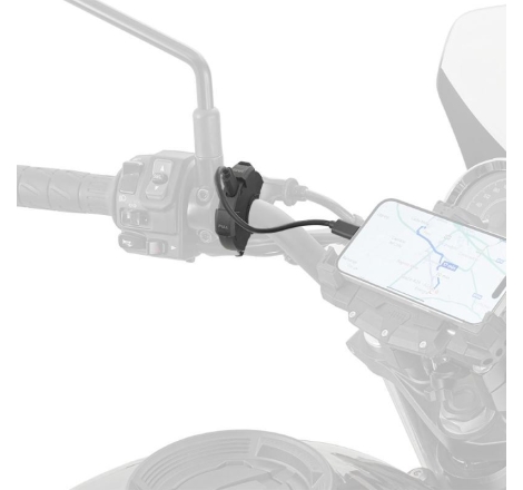 Presa elettrica Givi USB e USB-C da manubrio diametro compreso tra 22 e 25,4mm