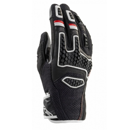 Guanti Moto Tessuto Pelle Clover Gts 3 Bianco Nero