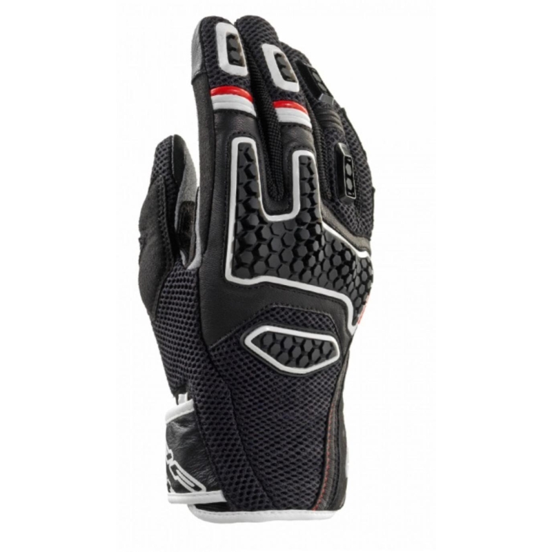 Guanti Moto Tessuto Pelle Clover Gts 3 Bianco Nero
