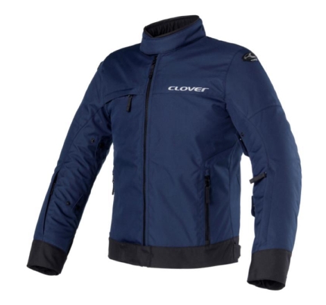 Giubbino moto Clover Looping Donna Blu Navy Nero