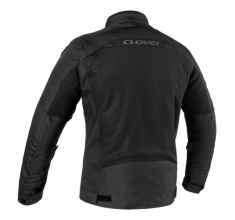 Giubbino Moto in Tessuto Clover Airtek co Menbrana Impermeabile Donna Nero
