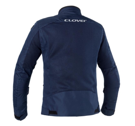 Giubbotto Moto in Tessuto Clover Tropica Estivo Blu Navy