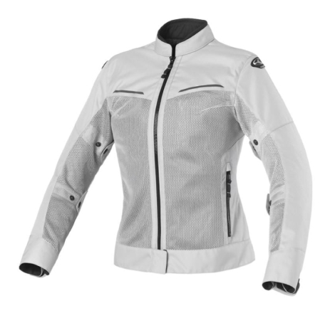 Giubbotto Moto in Tessuto Clover Tropica Lady Estivo Grigio