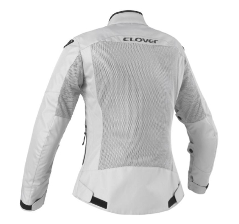 Giubbotto Moto in Tessuto Clover Tropica Lady Estivo Grigio