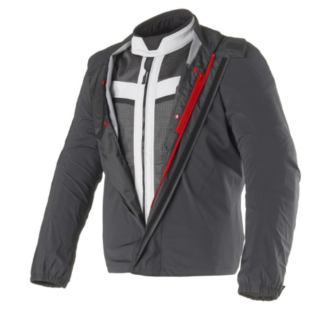 Giacca Moto in Tessuto Clover Ventouring 4 Wp 3 Strati Donna Nero Grigio