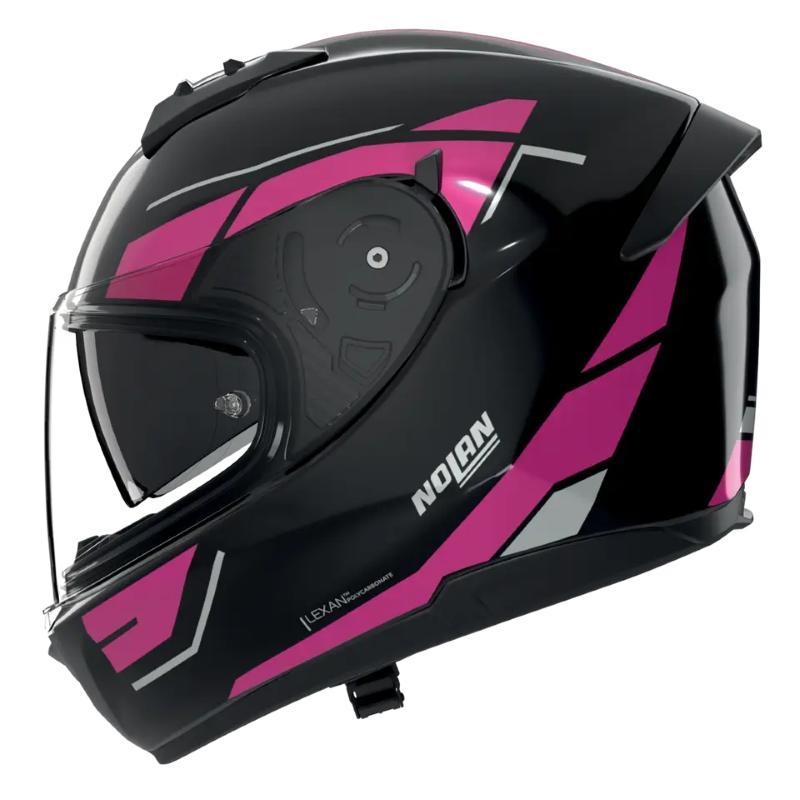 Casco Integrale Nolan N60-6 Sincrono Nero Fucsia