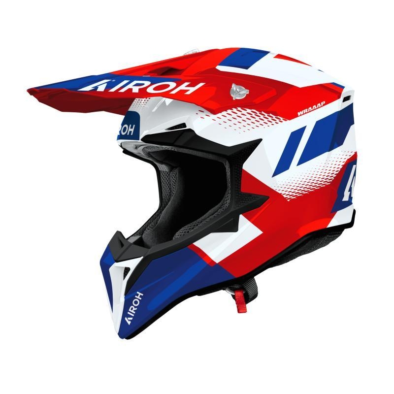 Casco Cross Airoh WRAAAP Vision Rosso Blu
