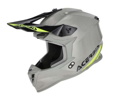 Casco Cross Acerbis Linear 22-06 Grigio Giallo