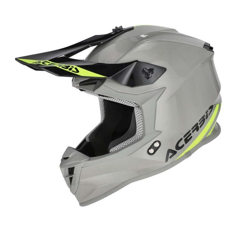 Casco Cross Acerbis Linear 22-06 Grigio Giallo