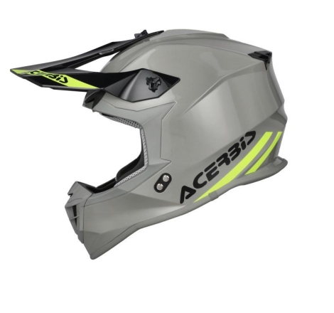 Casco Cross Acerbis Linear 22-06 Grigio Giallo