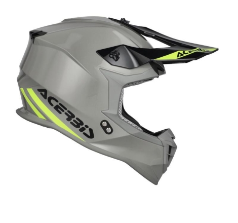 Casco Cross Acerbis Linear 22-06 Grigio Giallo