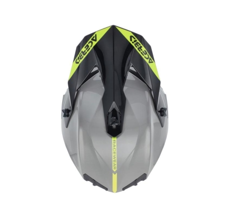 Casco Cross Acerbis Linear 22-06 Grigio Giallo