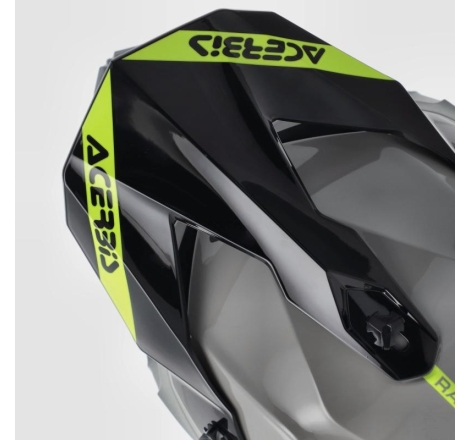 Casco Cross Acerbis Linear 22-06 Grigio Giallo