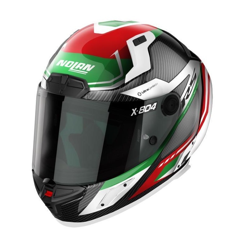 Casco Integrale Nolan X-804 RS CARBON MAVEN Bianco Rosso Verde