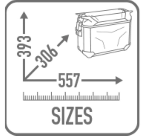 Valigia Givi Obkev44B Trekker Outback Evo Smart 44 Black Line laterale Sinistra