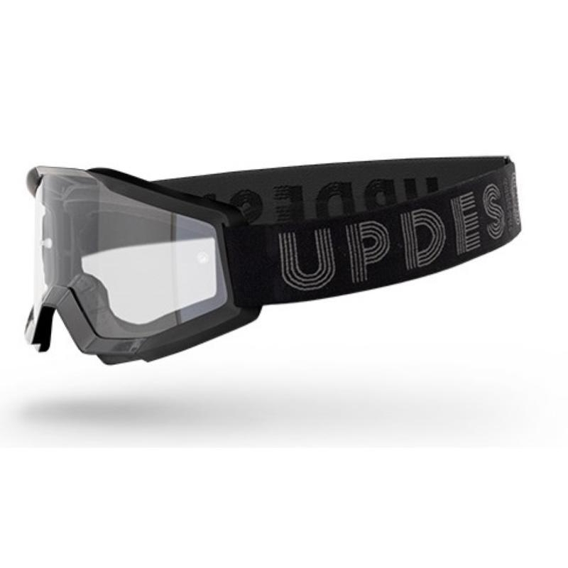 Maschera Off Road UP DESIGN Dynamite Nero lente Trasparente