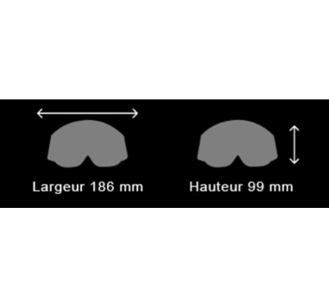 Maschera Off Road UP DESIGN Dynamite Rosso lente Trasparente