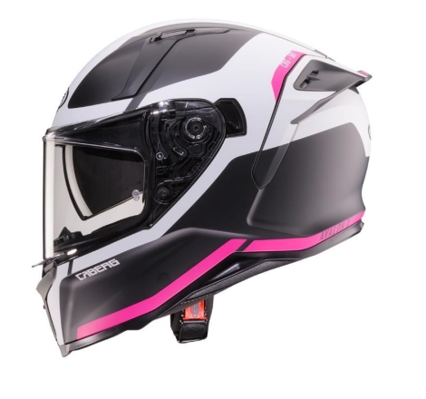 Casco integrale Caberg Avalon X Pure Nero Bianco Fuchsia Opaco