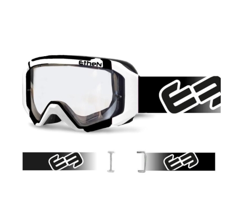 Maschera Off Road Ethen 05R Primis Nero Bianco