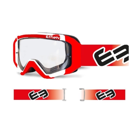 Maschera Off Road Ethen 05R Primis Bianco Rosso