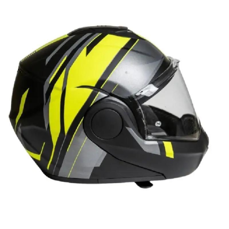Casco Modulare Mph Artra Nero Giallo Argento