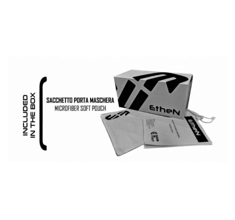 Maschera Off Road Ethen Madium 05R Primis Rosso Lente specchio rossa