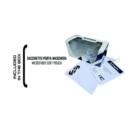 Maschera Off Road Ethen OTG06 Giallo Nero Lente Specchio Rossa