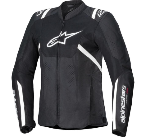 Giubbino Moto tessuto Alpinestars Setlla T-SPS AIR V2 Donna Nero Bianco