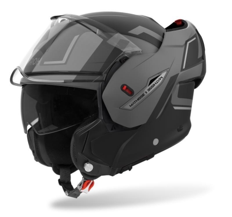Casco Modulare Airoh Mathisse II Genius Grigio Opaco