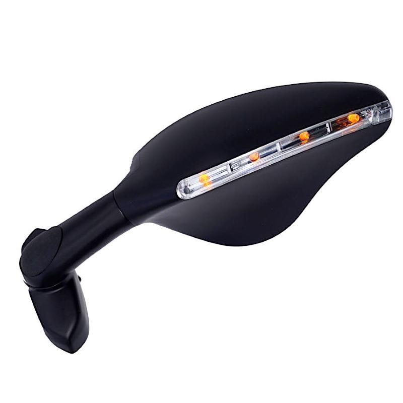 Retrovisore universale Far 7037 a Led per Moto carenate Aerotech Sinistro Nero