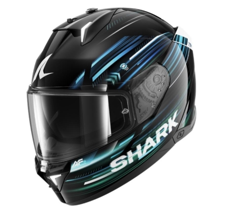 Casco Integrale Shark SKWAL I3 Light-Blur Nero Blu Verde