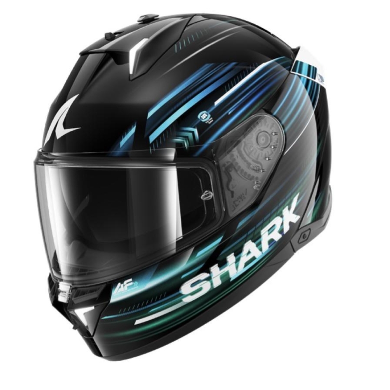 Casco Integrale Shark SKWAL I3 Light-Blur Nero Blu Verde
